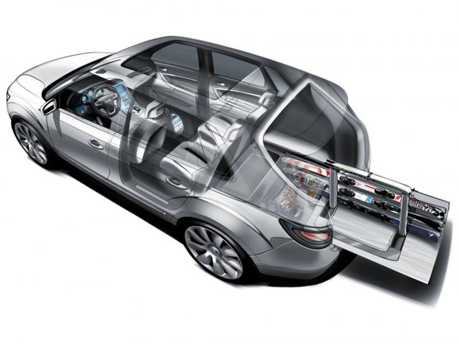  Saab 9-4X BioPower Concept 2008 года  (фото 2 из 80)